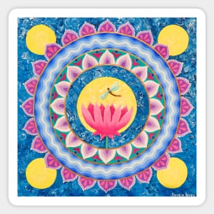Lotus Moon Mandala Sticker